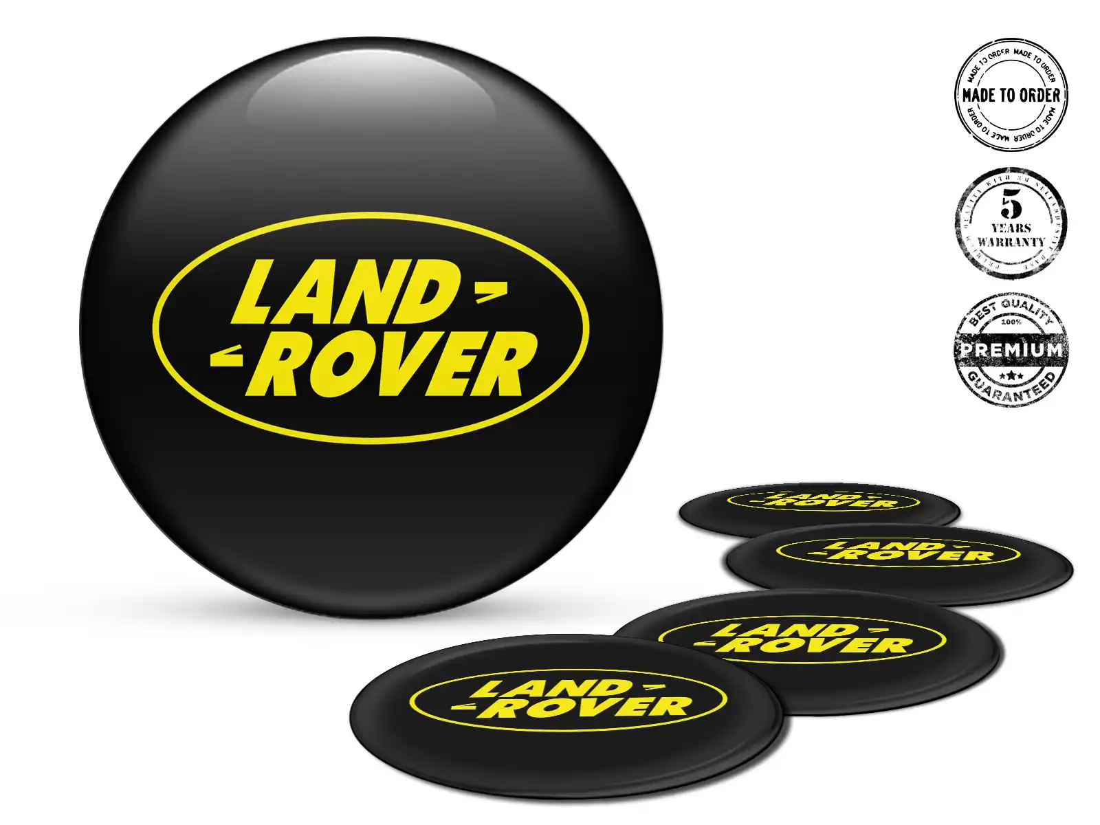 Land Rover Calcomanías de Aro Edición Emblemas Estilo de Silicona